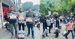 ঢাবি ক্যাম্পাসে জুড়ে ছাত্রদলের ডাস্টবিন স্থাপন