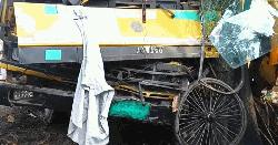নাটোরে ট্রাক-ব্যাটারিচালিত ভ্যানের সংঘর্ষ, দুই চালক নিহত
