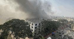 রাজধানীতে ট্যানারির গোডাউনে ভয়াবহ আগুন, নিয়ন্ত্রণে ৮ ইউনিট