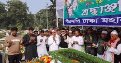 কোকোর কবরে বিএনপি নেতা জনির শ্রদ্ধা