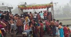 কালিহাতীতে মাঘী পূর্ণিমা উৎসবে হাজারো পূণ্যার্থীর স্নান