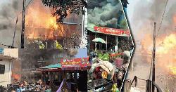 তিন ঘণ্টায় সাজেকের অর্ধশতাধিক রিসোর্ট-দোকান পুড়ে ছাই