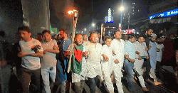 হাতিয়ায় হান্নান মাসুদের ওপর হামলার প্রতিবাদে ঢাকায় বিক্ষোভ