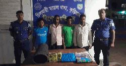 কু‌ড়িগ্রা‌মের চিলমারীতে ৬ জুয়ারি আটক