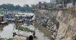 অবৈধ বালি উত্তোলনে ধনাগোদা নদীতে ভাঙ্গন, ৫ কিলোমিটার অঞ্চল হুমকির মুখে