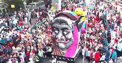 উচ্ছ্বাসে শেষ হলো বর্ষবরণ আনন্দ শোভাযাত্রা