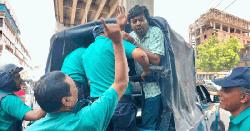 অটোরিকশা চালকদের সমাবেশে পুলিশের বাধা, আটক ৩