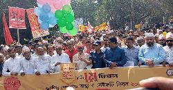 মহান মে দিবস উপলক্ষে যশোরে বর্ণাঢ্য র‍্যালি