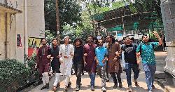 ৪ দাবিতে জবি শিক্ষার্থীদের বিক্ষোভ 