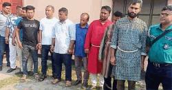 চাঁদা দাবির অভিযোগে ছাত্রদল-যুবদল নেতাসহ আটক ১০