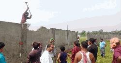 নারায়ণগঞ্জে গ্রামবাসীর উদ্যোগে ১৬ বছর পর দখলমুক্ত হলো সরকারি রাস্তা