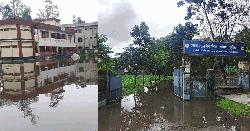 কুড়িগ্রামে সারারাতের বৃষ্টিতে শহরজুড়ে জলাবদ্ধতা, গুরুত্বপূর্ণ দপ্তর পানিবন্দি