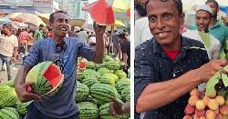 তরমুজ বেচে ভাইরাল সেই রনি এবার বিক্রি করছেন লিচু