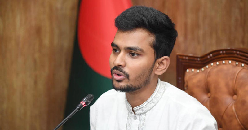 ক্রীড়া উপদেষ্টা আসিফ মাহমুদ সজীব ভূঁইয়া