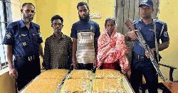 নবীনগরে ৬ কেজি গাঁজাসহ তিনজন আটক