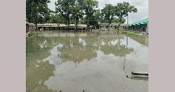 কাশিয়ানীতে স্কুল মাঠে জলাবদ্ধতা, দুর্ভোগে শিক্ষার্থীরা