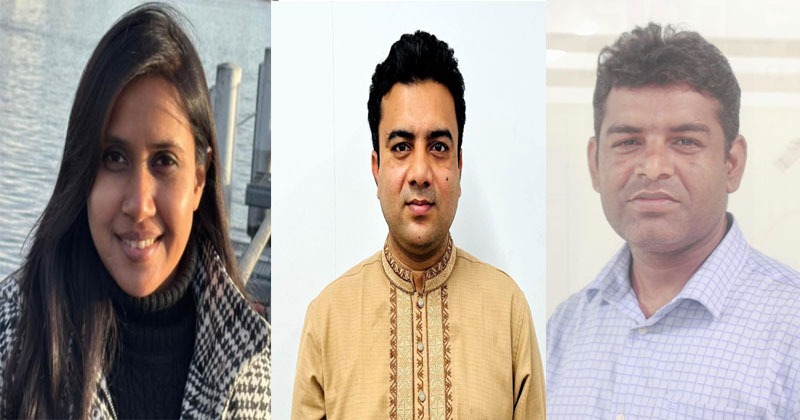 সভাপতি মারুফা, সাধারণ সম্পাদক সুজন, অর্থ সম্পাদক আসিফ।