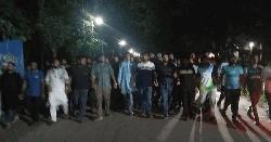 যুবদল নেতা কর্তৃক ব্যবসায়ীকে হত্যার প্রতিবাদে জাবিতে বিক্ষোভ মিছিল