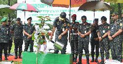 আনসার একাডেমিতে বৃক্ষরোপণ কর্মসূচির উদ্বোধন