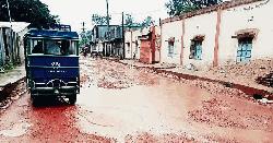 টানা বৃষ্টিতে আড়াইহাজারে রাস্তা ঘাটের বেহাল দশা