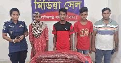 গোবিন্দগঞ্জে গাঁজাসহ আটক বডিফিটিং পার্টির তিন সদস্য