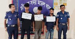চাঁদপুরে চোরাই ৬ মোটরসাইকেল উদ্ধার, চক্রের ৩ সদস্য আটক