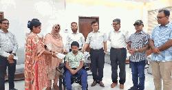 তীর্থর স্বপ্নযাত্রায় নতুন সহযাত্রী ইলেকট্রিক হুইলচেয়ার