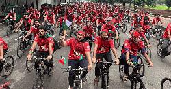 সাইকেল র‍্যালির মাধ্যমে শিবিরের তিন দিনব্যাপী কর্মসূচি শুরু