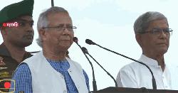 জুলাই ঘোষণাপত্র পাঠ করছেন প্রধান উপদেষ্টা