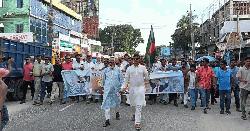 পঞ্চগড়ে বিজয় মিছিলে তারেক রহমানের বার্তা ছড়িয়ে দেওয়ার আহ্বান