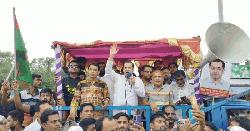 নান্দাইলে ছাত্র-জনতার গণঅভ্যুত্থান দিবসে বিজয় মিছিল