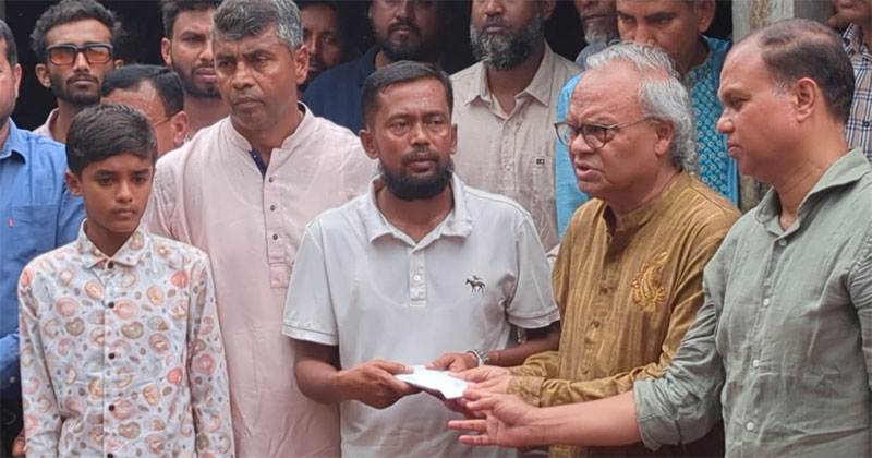 নিহত মাসুমা বেগমের বাসায় যান ‘আমরা বিএনপি পরিবারে’র একটি প্রতিনিধি দল।
