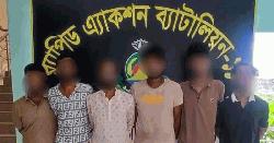 সোনারগাঁয়ে সাবেক ইউপি সদস্যসহ ৬ ডাকাত গ্রেপ্তার