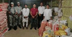 রোহিঙ্গাদের অবৈধভাবে মজুদ রেশন সামগ্রী জব্দ