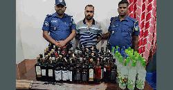 ভালুকায় বিদেশি মদ ও অস্ত্রসহ স্বেচ্ছাসেবক লীগ নেতা গ্রেপ্তার