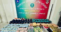 বুনিয়া সোহেলের আস্তানায় অভিযান, কোটি টাকা-ককটেল উদ্ধার