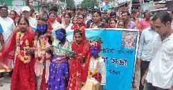 ক্ষেতলালে জন্মাষ্টমী উপলক্ষে বর্ণাঢ্য শোভাযাত্রা অনুষ্ঠিত