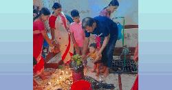 সনাতন ধর্মের ঐতিহ্যের সাক্ষ্য বহন করছে ঝাউগ্রাম শিববাড়ির শিবলিঙ্গ