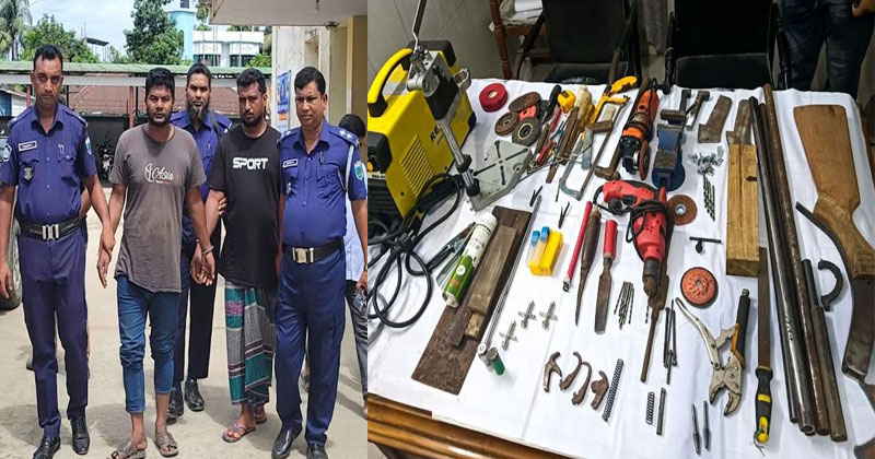 ডাকাতি ও চাঁদাবাজির জন্য এসব অস্ত্র তৈরি করা হচ্ছিল