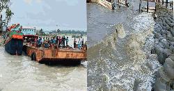 উপকূলে বইছে ঝোড়ো বৃষ্টি, অশান্ত রয়েছে সাগর