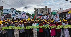 নাঙ্গলকোটে স্বেচ্ছাসেবক দলের প্রতিষ্ঠাবার্ষিকীতে বর্ণাঢ্য র‌্যালি 