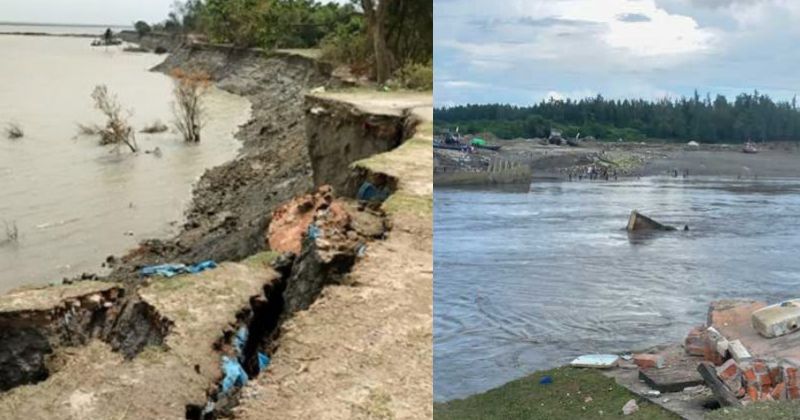 কোম্পানীগঞ্জে নদীভাঙনে বিলীন উপকূল