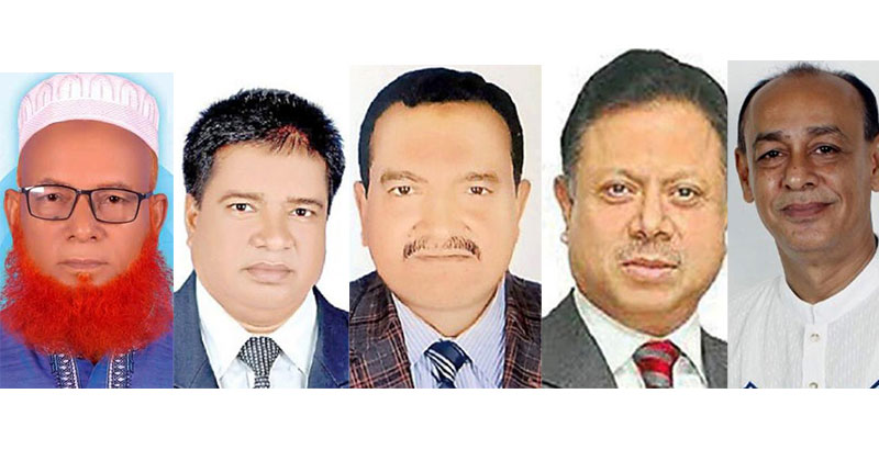 এম.এ. হান্নান, কে এম. বশির উদ্দিন তুহিন, কামরুজ্জামান মামুন, আমিনুল ইসলাম ও একরামুজ্জামান সুখন