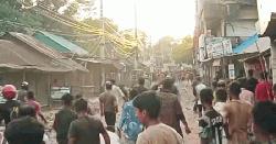 ব্রাহ্মণবাড়িয়ায় মিছিলে ধাক্কা লাগা নিয়ে দুই গ্রামবাসীর সংঘর্ষে আহত ৩০