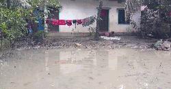 মীরসরাইয়ে পানি নিষ্কাশন ও চলাচলের পথ বন্ধ, বিপাকে ১২ পরিবার 