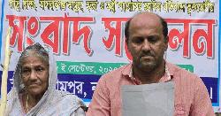 নবীনগরে পারিবারিক বিরোধে ভাতিজার সংবাদ সম্মেলন