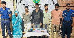 আশুলিয়ায় যৌথ বাহিনীর অভিযানে ইয়াবা-গাঁজাসহ আটক ৫