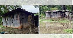 ঝুপড়ি ঘরে ভূমিহীন পরিবারের মানবেতর জীবনযাপন  