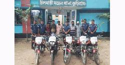 চিলমারীতে চোরাই মোটরসাইকেল উদ্ধার, গ্রেপ্তার ৫ 