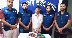 মতলব উত্তরে ১ কেজি গাঁজাসহ মাদক ব্যবসায়ী গ্রেপ্তার